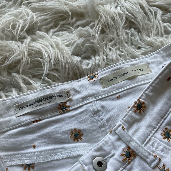 Anthropologie Pilcro Starburst Embroidered Denim Shorts - Picture 3 of 5